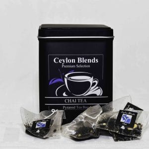 CHAI TEA 20 PYRAMID BAGS GIFT CANISTER