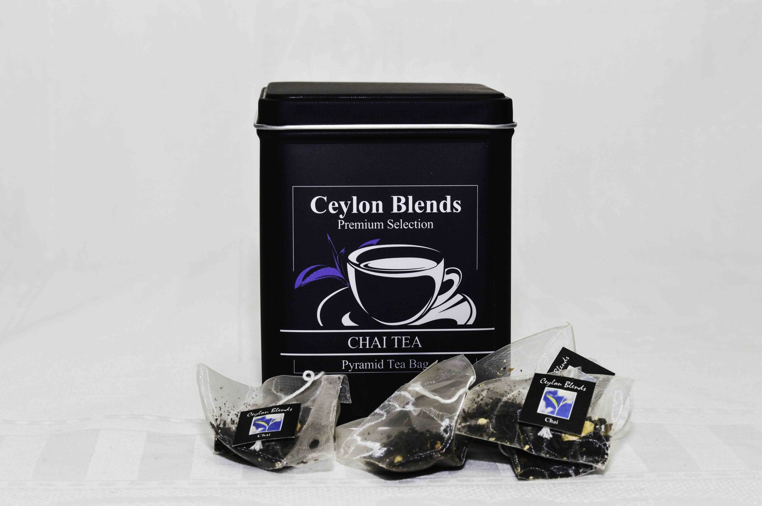 CHAI TEA 20 PYRAMID BAGS GIFT CANISTER