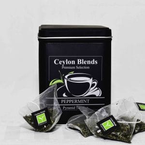 PEPPERMINT TEA 20 PYRAMID BAGS GIFT CANISTER