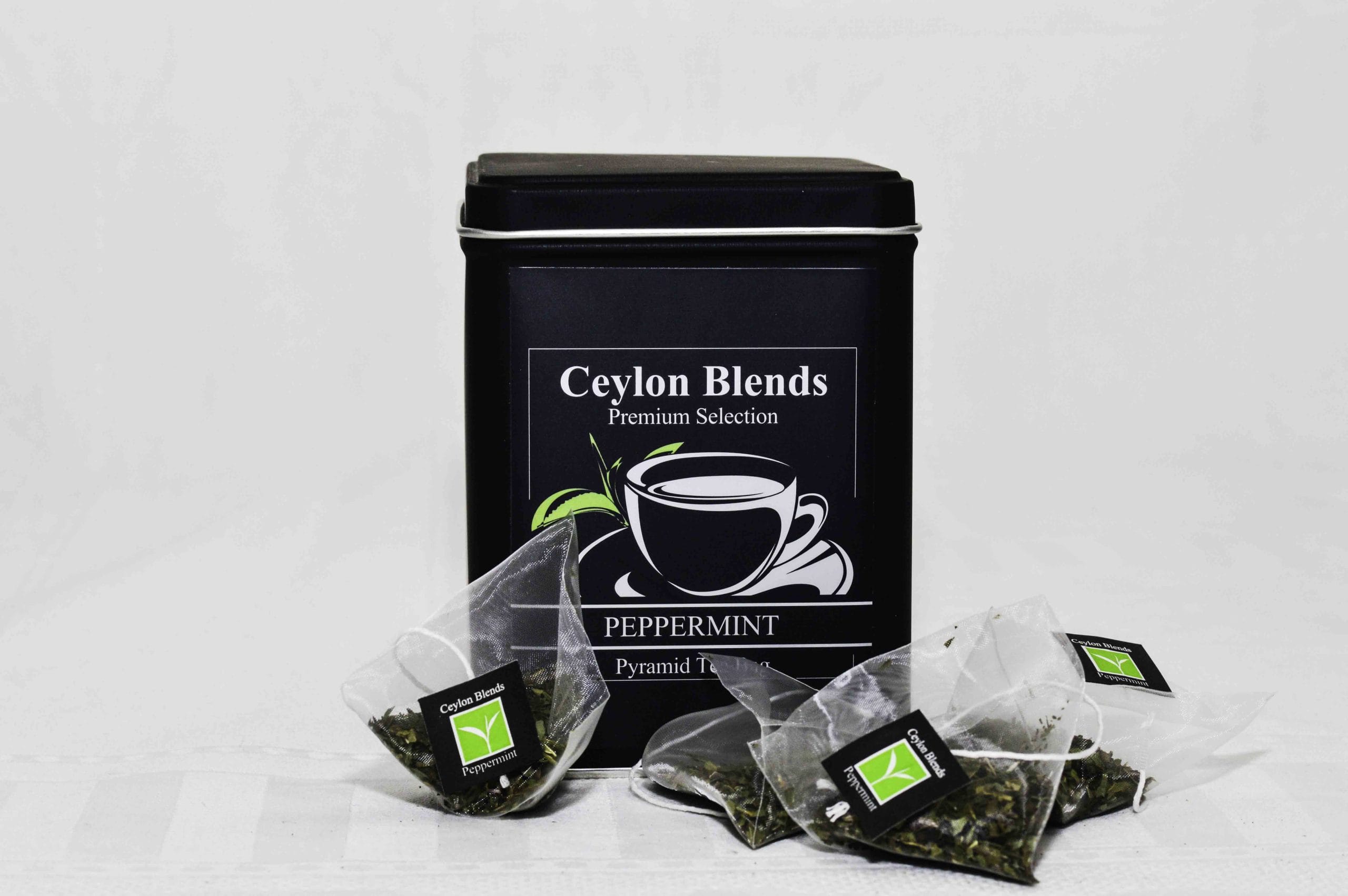 PEPPERMINT TEA 20 PYRAMID BAGS GIFT CANISTER