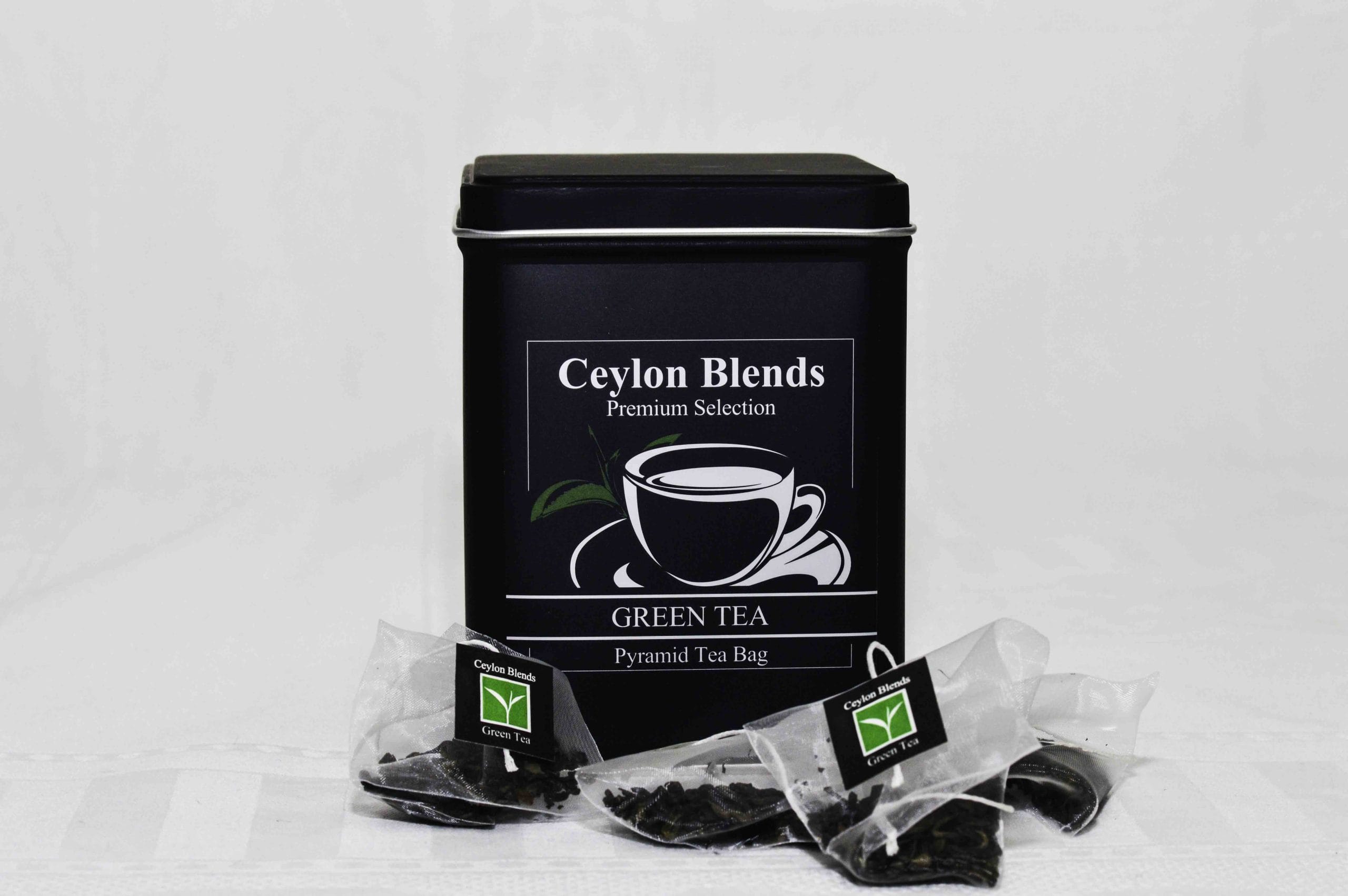 PURE GREEN TEA 20 PYRAMID BAGS GIFT CANISTER